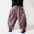 Vintage Washed Workwear Pants | High Waist Balloon Jeans, Artisan Dyed Cargo Style